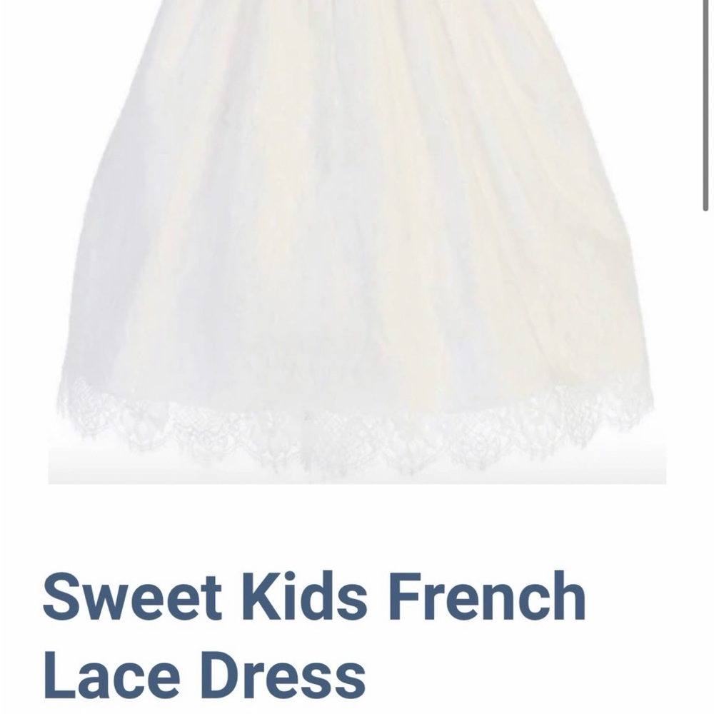 White Lace Kids Dress